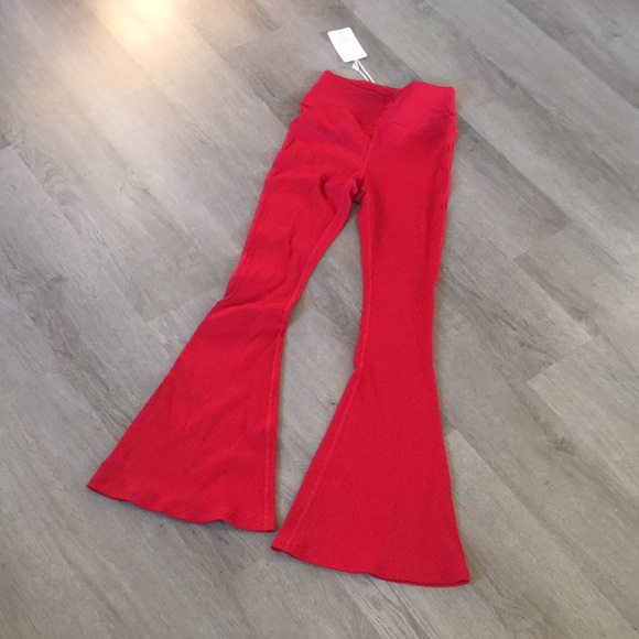 Year of Ours Pants - Ribbed Flare Legging - S